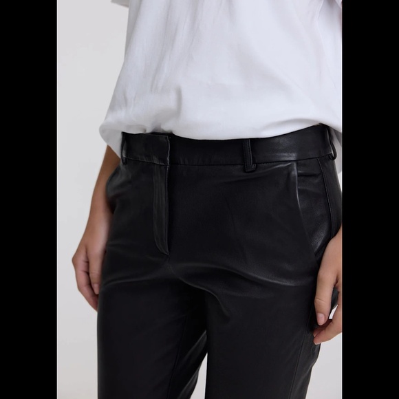 Olivia Sheed STRETCH LEATHER BOYFRIEND, SIZE 4 - Picture 2 of 7